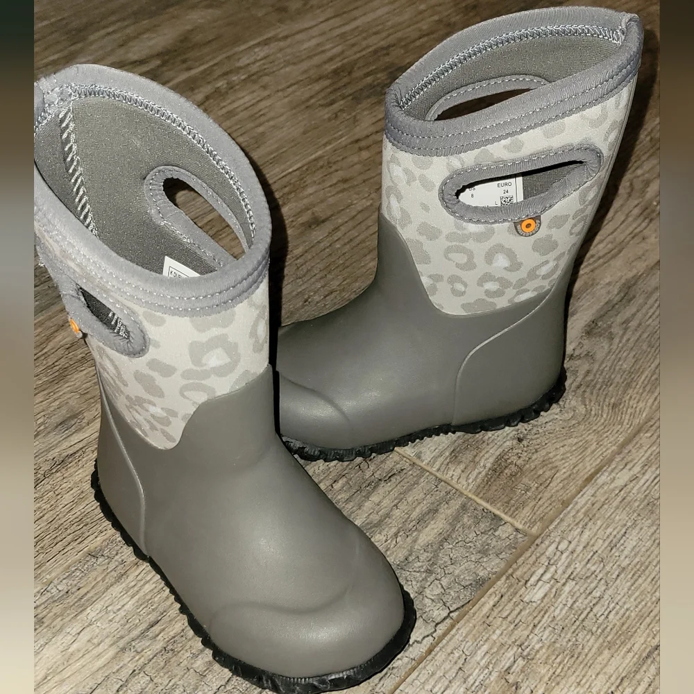 BOGS Durham Leopard Toddler Boots Waterproof Gorpcore Outdoor Muck Urban Tech